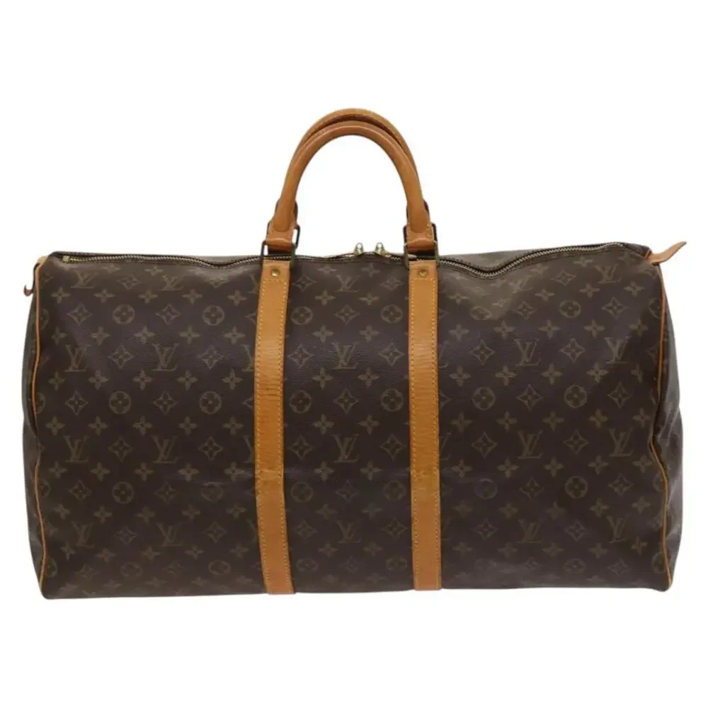 LOUIS VUITTON Monogram Keepall 55 Boston Bag M41424